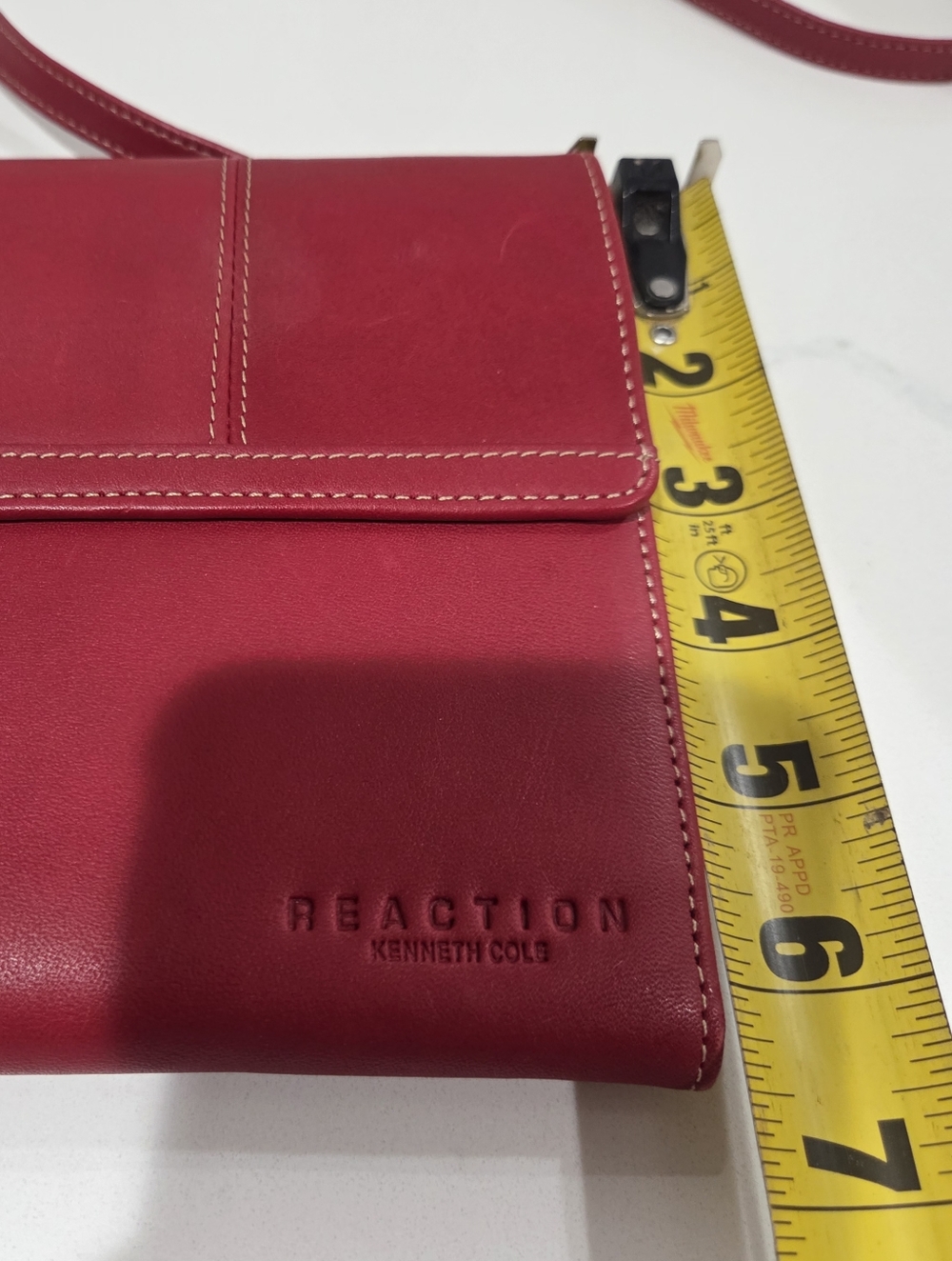 Kenneth Cole Reaction cranberry red crossbody bag - Picture 11 of 11